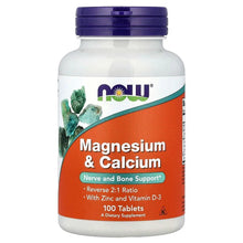 NOW Foods, Magnesium & Calcium With Zinc and Vitamin D-3, Tablets - Brands For Less USA