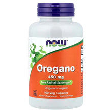 NOW Foods, Oregano, 450 mg, 100 Veg Capsules - Brands For Less USA