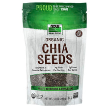 NOW Foods, Real Food, Organic Chia Seeds, 12 oz (340 g) - Brands For Less USA