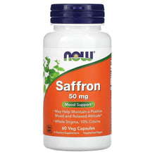 NOW Foods, Saffron, 50 mg, 60 Veg Capsules - Brands For Less USA