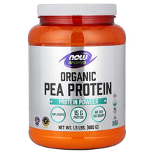 NOW Foods, Sports, Organic Pea Protein Powder, Unflavored, 1.5 lbs (680 g) - Brands For Less USA