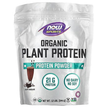 NOWFoods_Sports_OrganicPlantProteinPowder_CreamyChocolate_1.2lbs_544g - Brands For Less USA