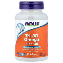 NOW Foods, Tri-3D Omega™ Fish Oil, 90 Softgels - Brands For Less USA