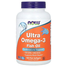 NOW Foods, Ultra Omega-3 Fish Oil, 180 Fish Softgels - Brands For Less USA