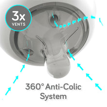 Nanobebe Anti-Colic Flexy Silicone Baby Bottles | Teal, 9 oz, 3 Pack