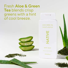 Native Body Wash, Aloe & Green Tea, Sulfate Free, for Women & Men, 18 fl oz