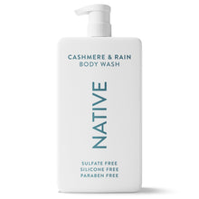 Native Body Wash, Cashmere & Rain, Sulfate Free, for Women & Men, 36 fl oz