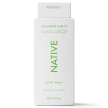 Native Body Wash, Cucumber & Mint, for Women & Men, 18 fl oz