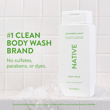 Native Body Wash, Cucumber & Mint, for Women & Men, 18 fl oz