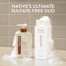 Native Body Wash, Sandalwood & Shea Butter, Sulfate Free, for Women & Men, 18 fl oz