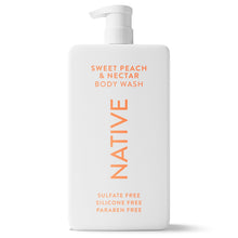 Native Body Wash, Sweet Peach & Nectar, Sulfate Free, 36 fl oz