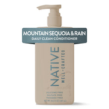Native Daily Clean Men's Conditioner, Silicone and Sulfate Free, Mountain Sequoia & Rain, 16.5 fl oz (PACK OF 3 )