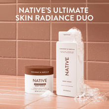 Native Detoxifying Body Scrub, Coconut & Vanilla, Gentle Exfoliation for Sensitive Skin, Plant Based Ingredients, for Women, 12 oz