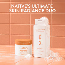 Native Detoxifying Body Scrub, Sweet Peach & Nectar, Gentle Exfoliation for Sensitive Skin, Plant Based Ingredients, for Women, 12 oz (2 PACK )