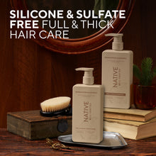 Native Full & Thick Men's Shampoo, Silicone and Sulfate Free, Sandalwood & Coconut, 16.5 fl oz (PACK OF 3 )