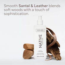 Native Shave Cream for Face & Body, Santal & Leather 7.6 fl oz