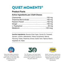 NaturVet_QuietMomentsPlusMelatonin_SoftChewsforDogs_240ct. - Brands For Less USA