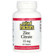 NaturalFactors_ZincCitrate_15mg_90Tablets - Brands For Less USA