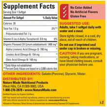 Nature Made Flaxseed Oil 1400 mg Softgels, 300 ct.