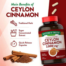 Nature's Truth Concentrated Ceylon Cinnamon 2,000 mg Capsules 150 ct.