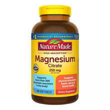 Nature Made Magnesium Citrate 250 mg Softgels, 180 Count