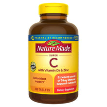 Nature Made Super C with Vitamin D3 and Zinc, 200 Tablets