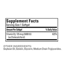 Nature Made Vitamin D Extra Strength 125 mcg, 240 Softgels