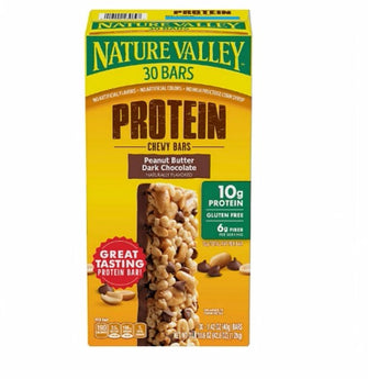 Nature Valley Peanut Butter Dark Chocolate Protein Chewy Bars, 30 ct.