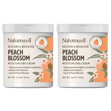 Crema humectante NatureWell Peach Blossom, 16 oz, paquete de 2. 