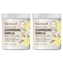 Crema humectante brillante NatureWell, 16 oz, paquete de 2. 