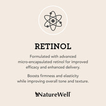 Crema humectante avanzada con retinol clínico NatureWell, 16 oz. 