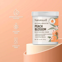 Crema humectante NatureWell Peach Blossom, 16 oz, paquete de 2. 