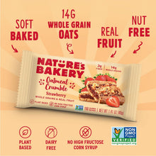 Nature's Bakery Oatmeal Crumble Strawberry Bars, 20 ct.