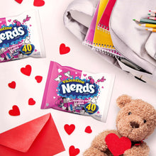 Nerds Valentine's Day Candy, Strawberry and Punch Flavors, Classroom Friendship Exchange Bag, 16.4 oz, 40 Count