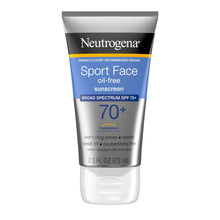 Neutrogena Sport Face Oil-Free Lotion Sunscreen Broad Spectrum SPF 70+, 2.5 fl oz (2 PACK )