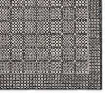 NicoleMillerNewYorkPatioCountryLunaContemporaryGeometricIndoorOutdoorAreaRug_BlackGray1 - Brands For Less USA