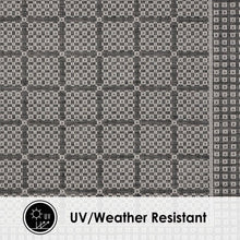 NicoleMillerNewYorkPatioCountryLunaContemporaryGeometricIndoorOutdoorAreaRug_BlackGray3 - Brands For Less USA