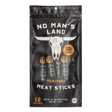 No Man's Land Meat Sticks, Teriyaki, 1 oz., 12 pk.