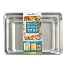 Nordic Ware Naturals 3-piece Baking Sheet Set