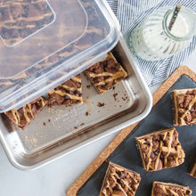 Nordic Ware Naturals Set: 9" x 13" Cake Pan with Lid, 9" Round Cake Pan, 1.5 lb. Loaf Pan