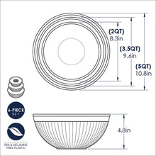 Nordic Ware 10-Piece Microwavable Bowl Set with Covers