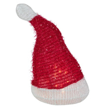 Northlight 12.25" Lighted Santa Hat Christmas Tree Topper, Clear Lights