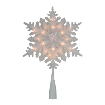 Northlight White Plastic Christmas Tree Topper, 10"