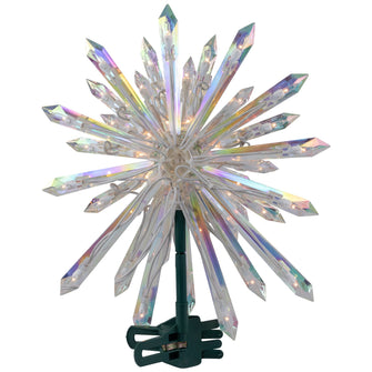 Northlight Clear Plastic Christmas Tree Topper, 13.50"