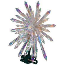 Northlight Clear Plastic Christmas Tree Topper, 13.50"