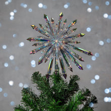 Northlight Clear Plastic Christmas Tree Topper, 13.50"