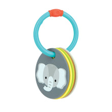 Nuby Animal Flash Cards Silicone Teether Toy Ring for Babies, Multicolor Animals