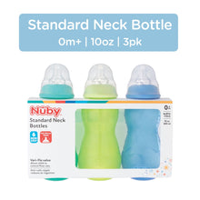 Nuby Non-Drip Standard Neck Bottle for Infants, 10 fl oz, 3 Count, Multicolor BottlesNuby Non-Drip Standard Neck Bottle for Infants, 10 fl oz, 3 Count, Multicolor Bottles