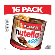 Nutella & Go! Hazelnut Spread with Breadsticks, On-the-Go Snack Cups, Snack Packs, 16 ct./1.8 oz. - Brands For Less USA
