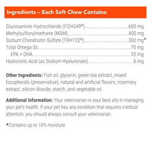 NutramaxCosequinJointHealthSupplementforDogswithGlucosamine_Chondroitin_MSM_Omega-3_sandHA_150SoftChews9 - Brands For Less USA